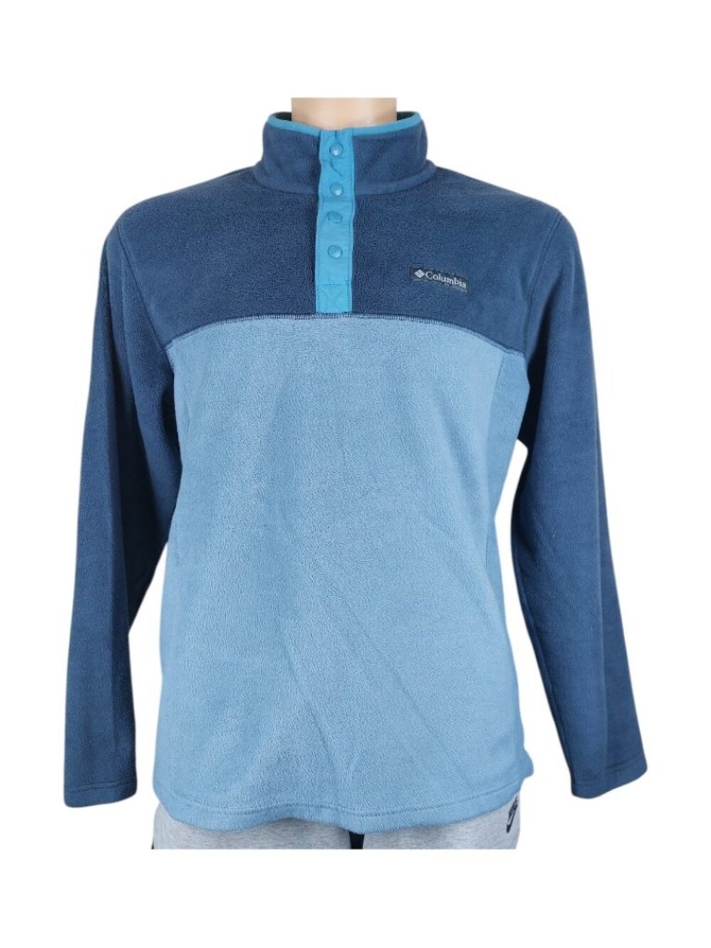 Columbia Men's Blue Steens Mountain Half-Snap Fleece Pullover Sweater Size L